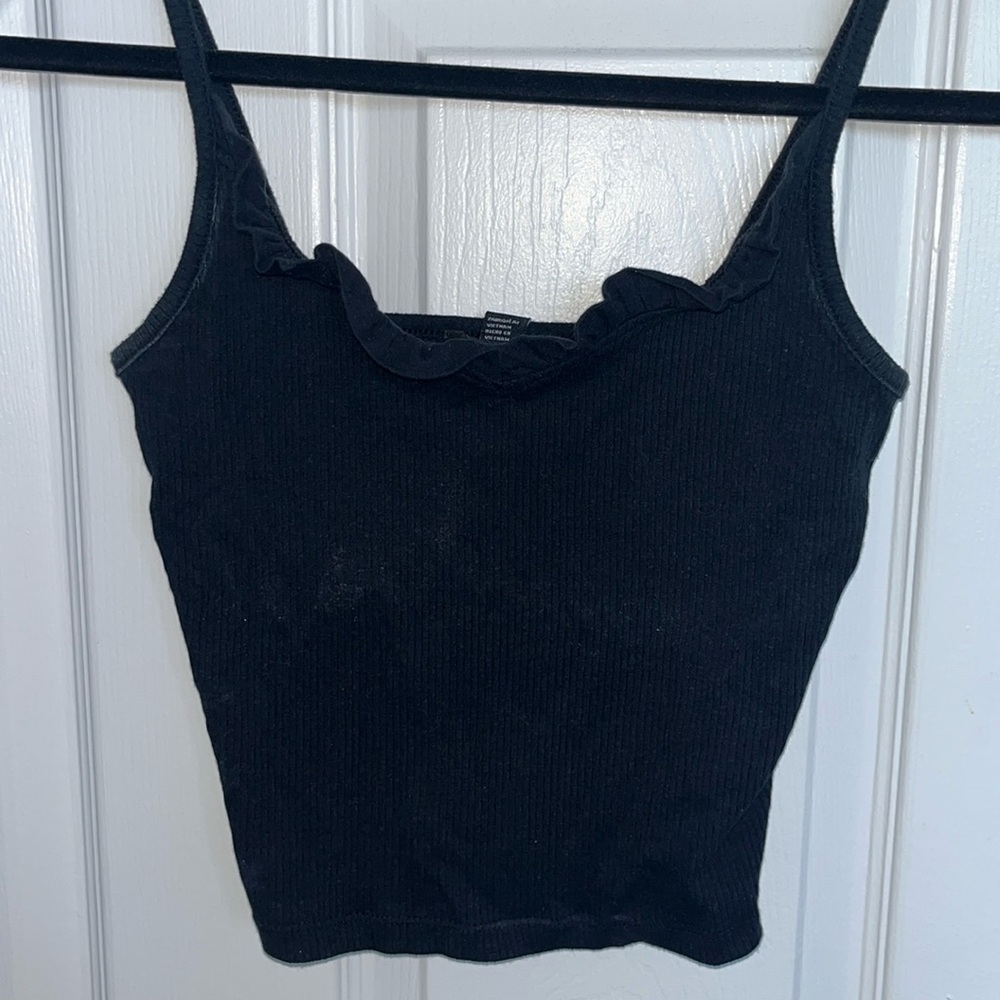Ruffle Top Cropped Tank
